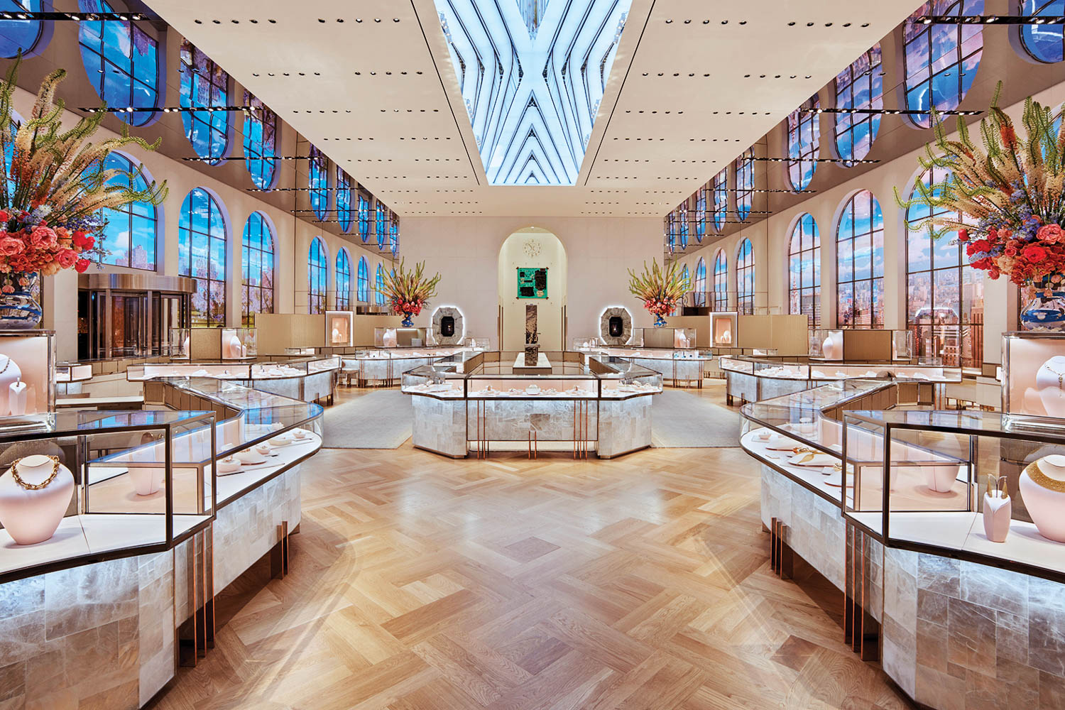 inside Tiffany & co retail store interior design in New York